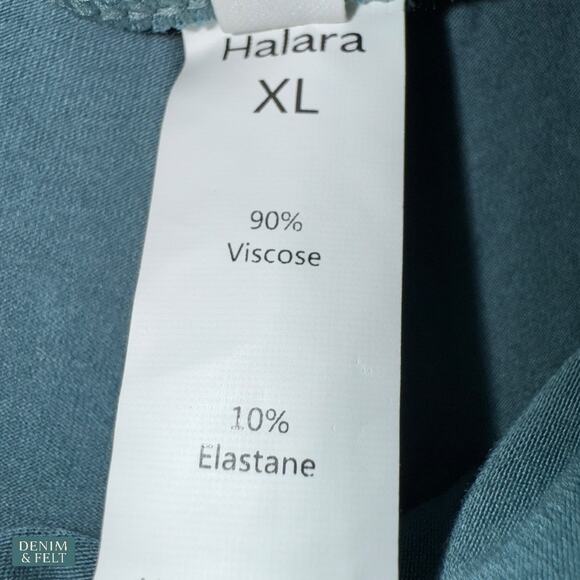 NEW Halara Teal High Waisted Tie Side Ruffle Hem Flowy Casual Comfy Shorts XL - Picture 9 of 10